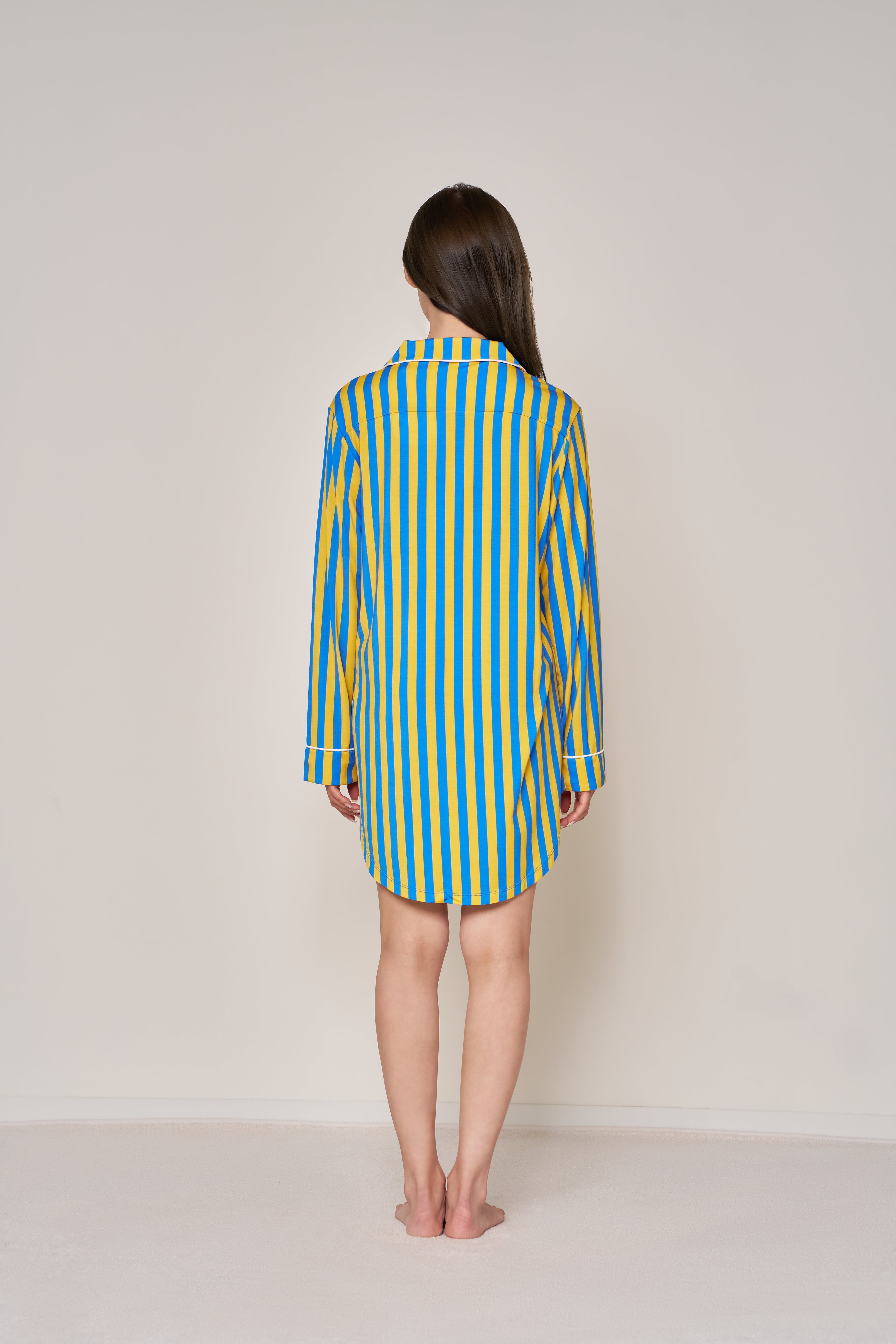 Long Button-Up Sleep Shirt