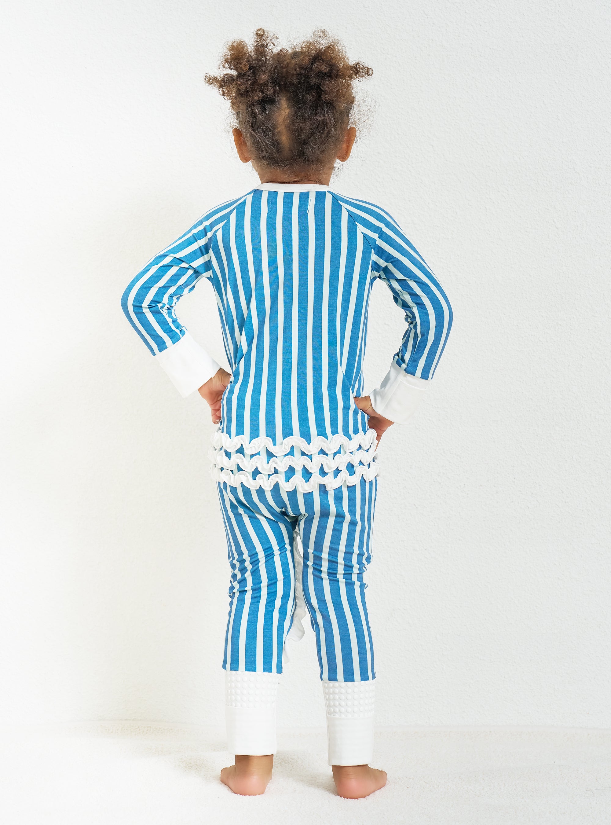 Zipper Romper with Ruffles