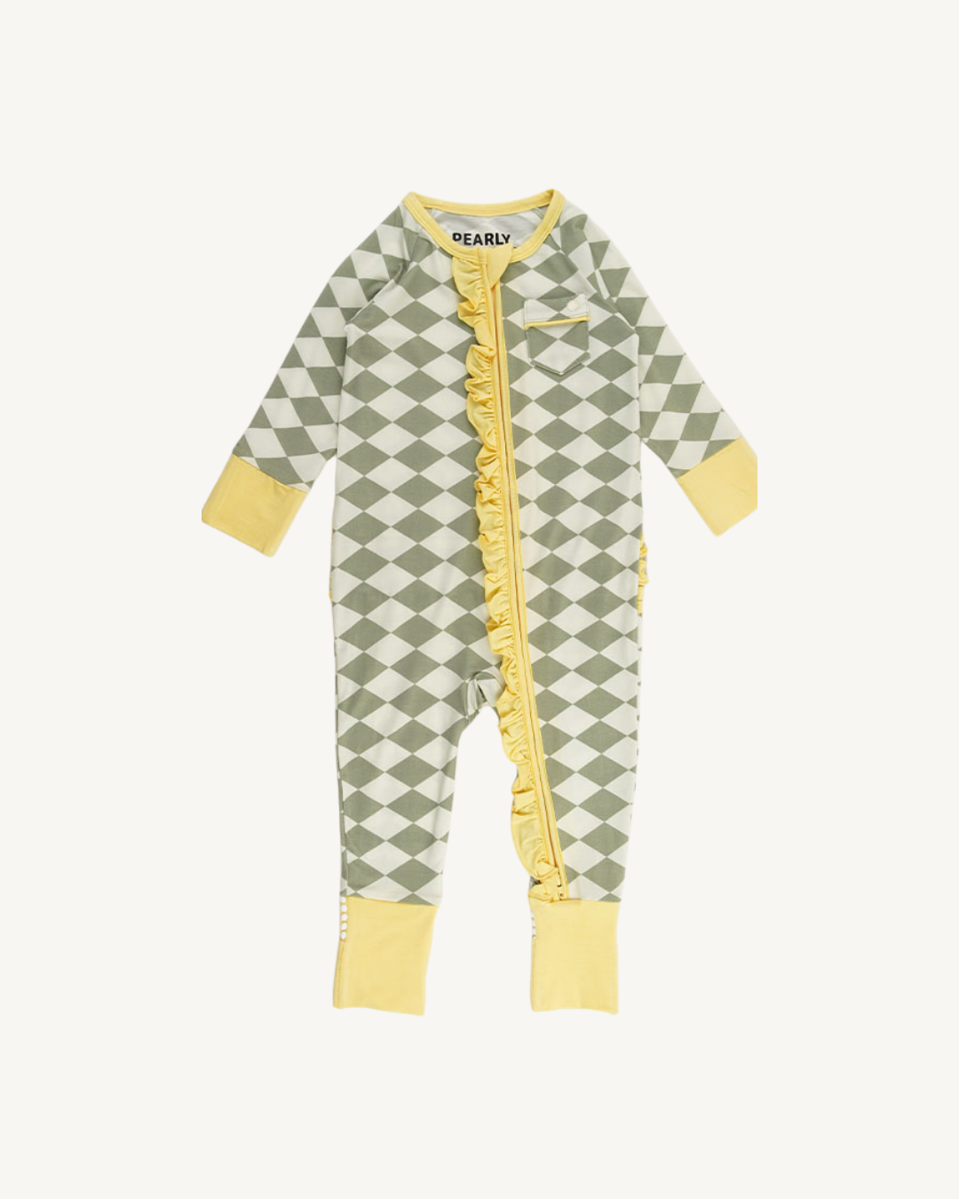 Zipper Romper with Ruffles