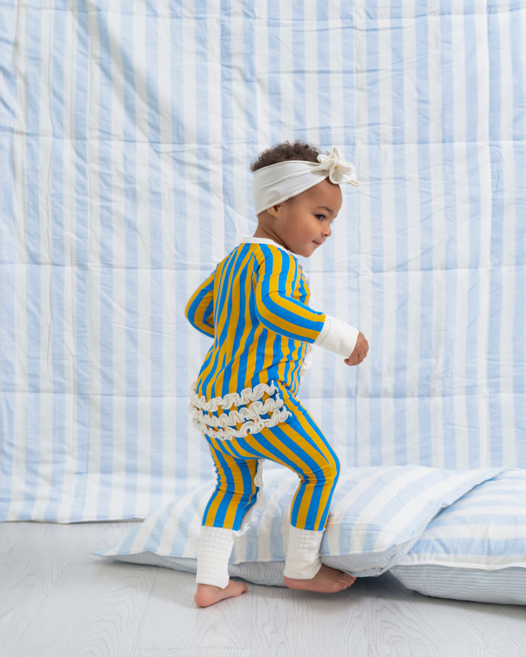 Zipper Romper with Ruffles