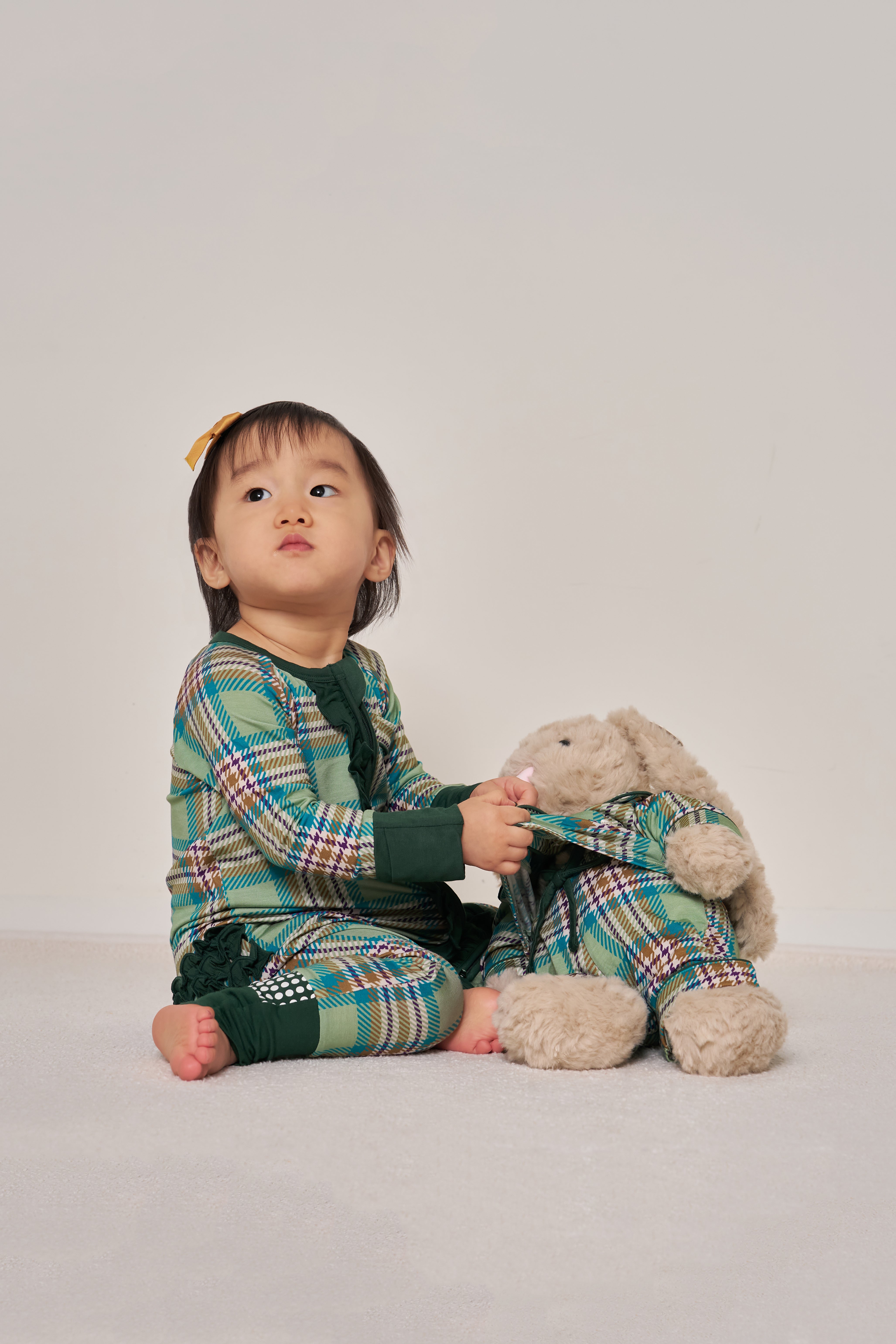 Zipper Romper with Ruffles