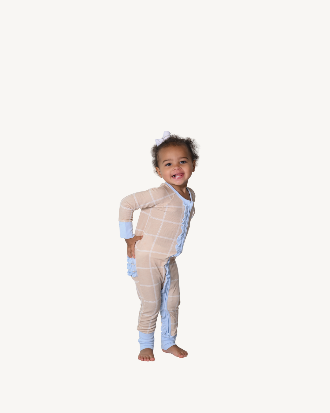 Zipper Romper with Ruffles