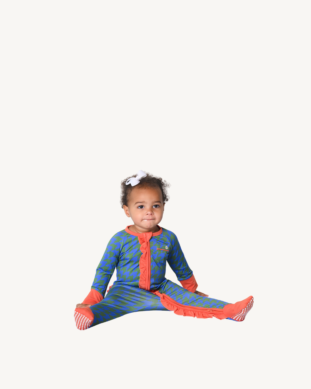 Zipper Romper with Ruffles