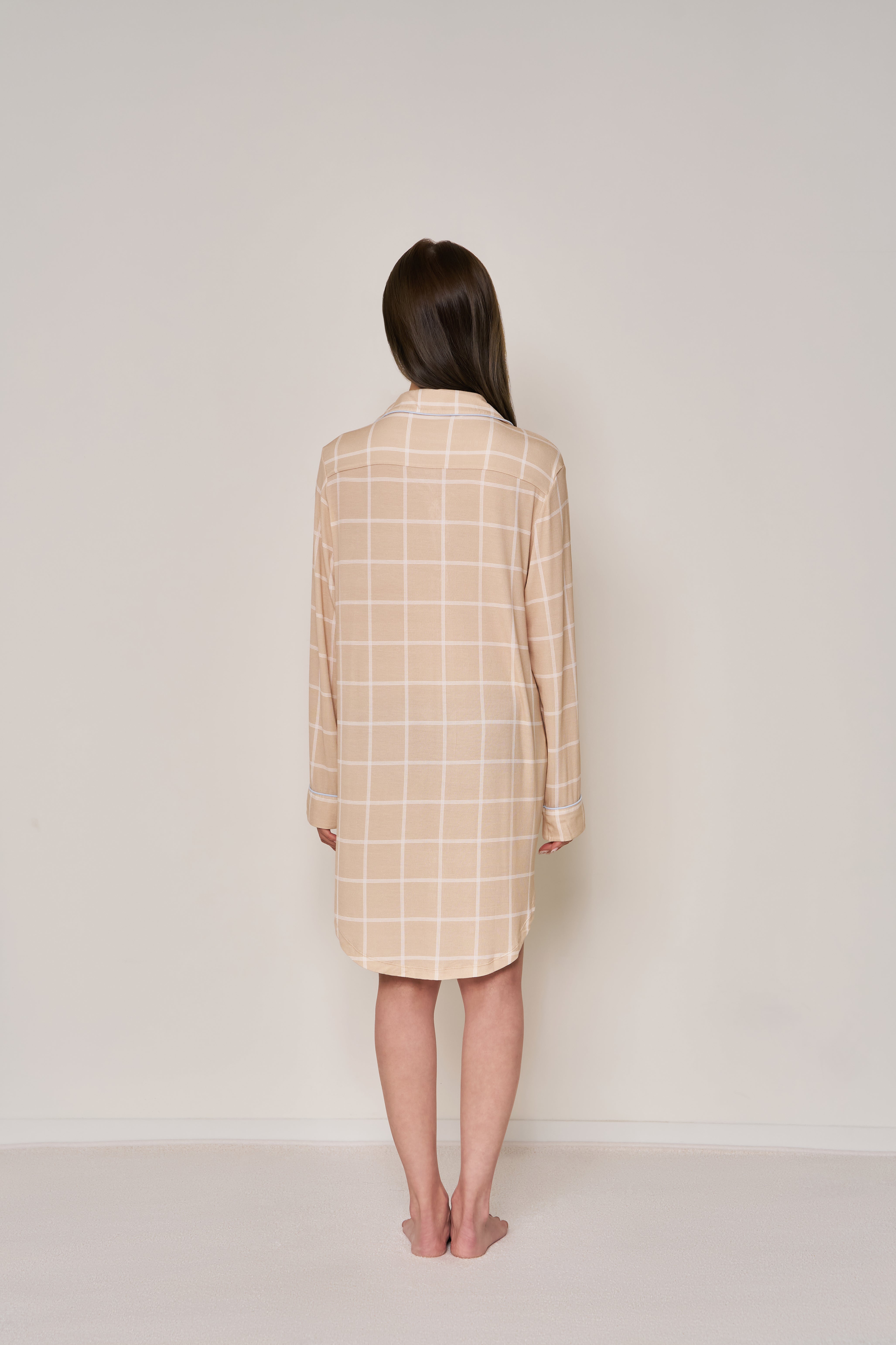 Long Button-Up Sleep Shirt