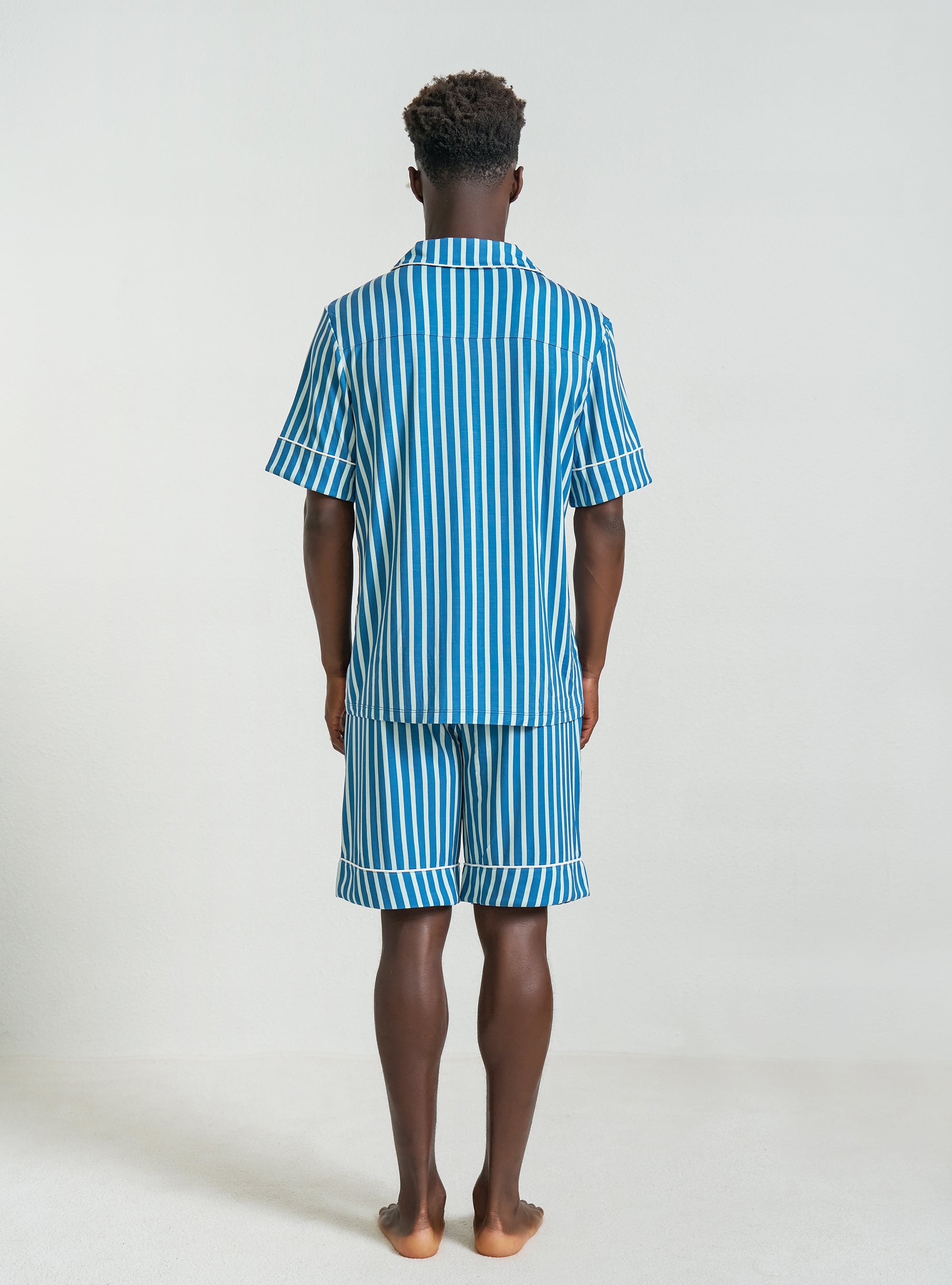 Men's Shorts Button- Up Set