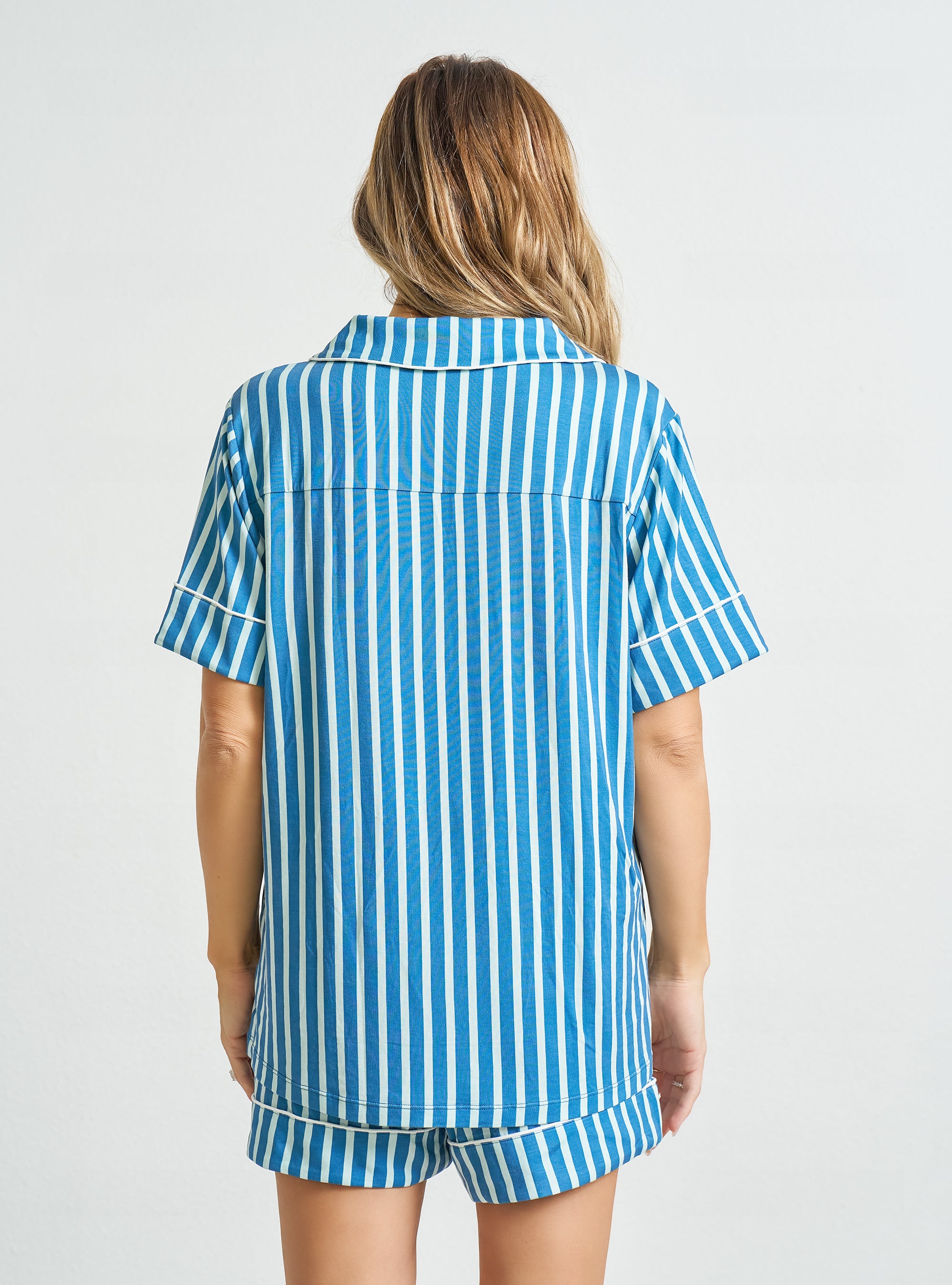 Women's Shorts Button-Up Set
