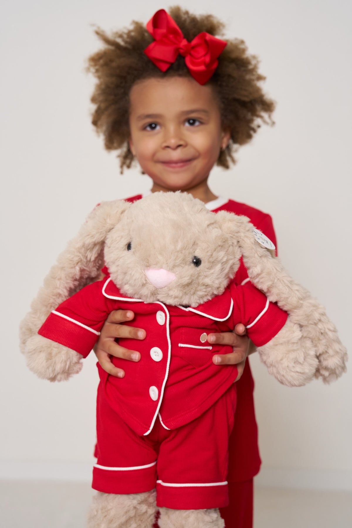 PEARLYpals Button-Up Set Christmas - Candy Cane Ribbed Bamboo